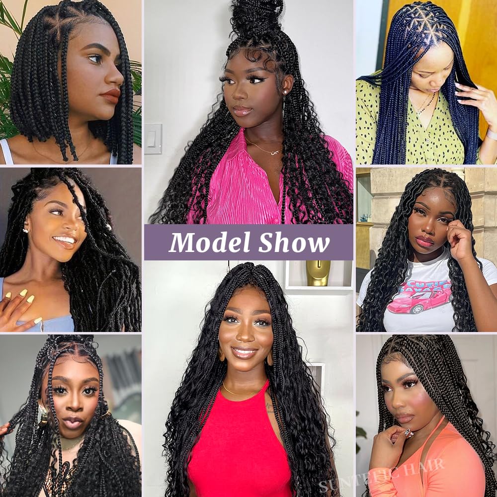 Full Lace Braided Crochet Wig Cap with Baby Hair