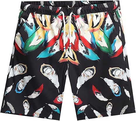 TANGTANGYI Hose Herren Kurz Strand Strandstil im ethnischen Stil