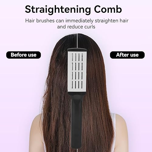 Miniatura 4 de Peine alisador, cepillo antiestático de doble cara, de secado rápido, para alisar y peinados de cabello liso