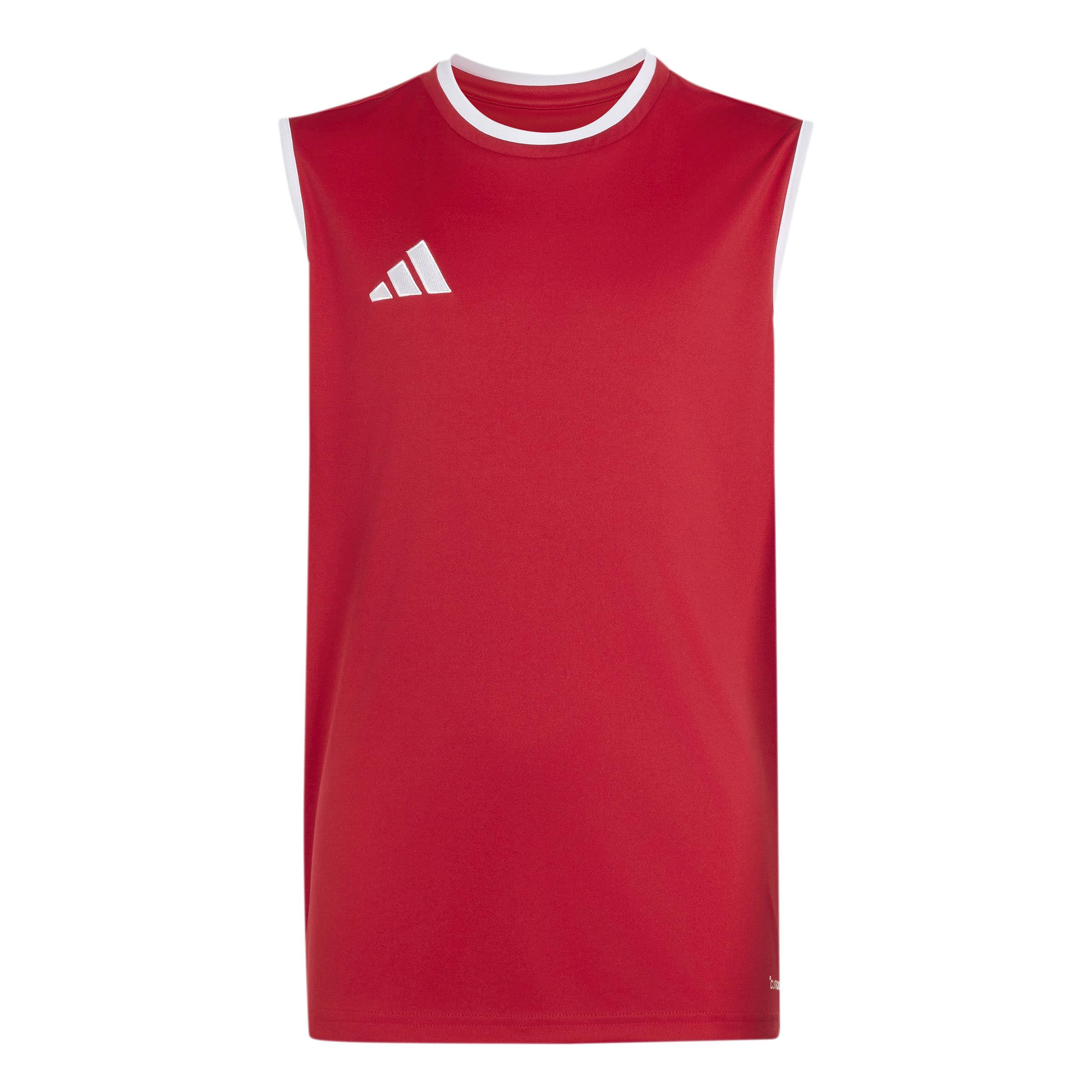 adidas Unisex Kids Entrada26 Sleeveless Jersey Kids Shirt, Team Power red 2/White, 13-14 Years