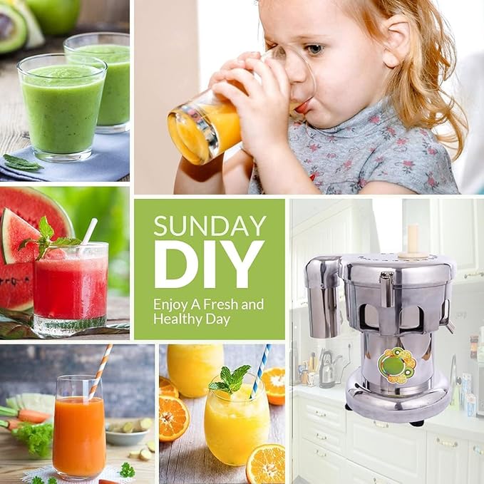 Extractor de Jugos Automático 550W con Boca Ancha y Contenedor Desmontable miniatura 3