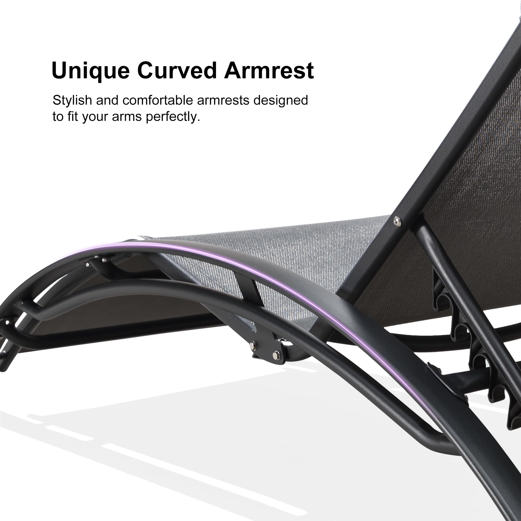Fresh Look at Snapklik Com Purple Leaf Patio Chaise Lounge Set Of 3