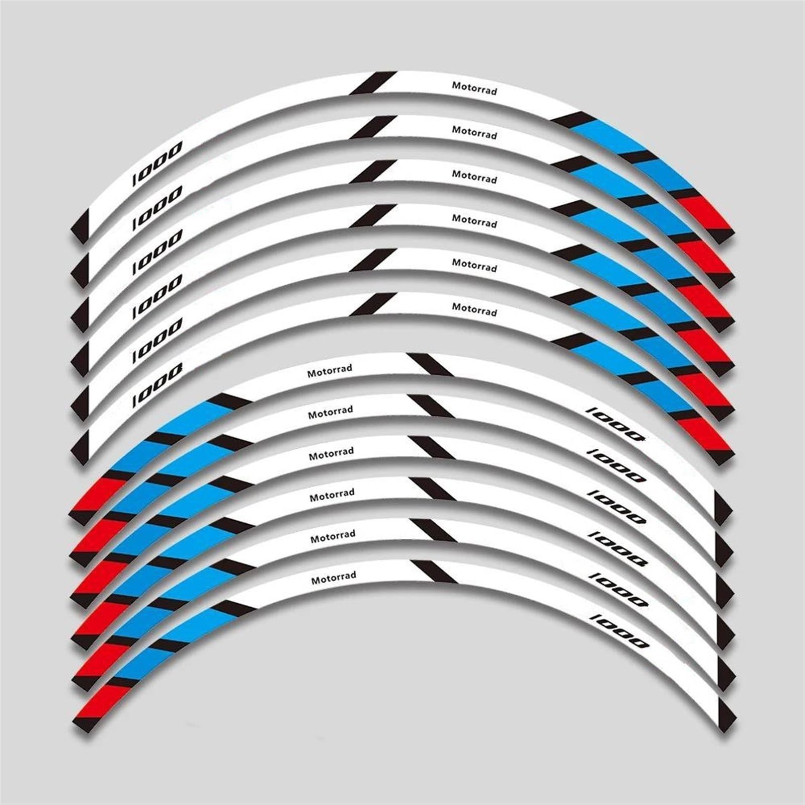 Reflective Motorcycle Wheel Sticker Inside Rim Decals Stripe Tape for BMW S1000XR S1000 XR S 1000XR S1000xr Decorative(Color3)