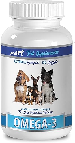 Miniatura 1 de Suplemento natural para perros - Omega 3 - Complejo avanzado - Salud y bienestar - para perros - Omega 3 para perros - 1 botella (180 cápsulas
