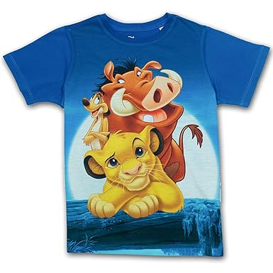 Lion King by Wear Your Mind Boys Regular Round Neck Short Sleeves T-Shirt