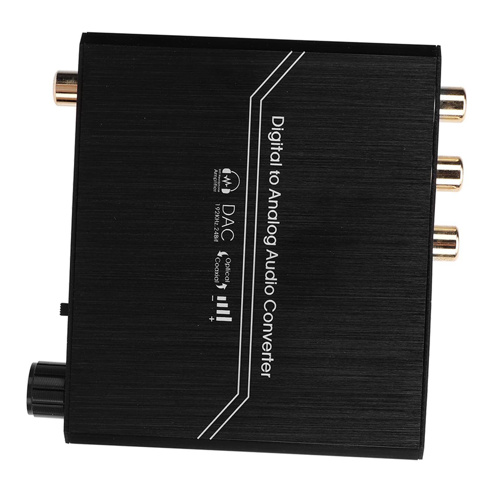 Convertitore audio digitale-analogico Mtlavishness con regolazione del volume Convertitore audio digitale da coassiale ad analogico stereo da 3,5 mm Adattatore 192 KHz 24 bit per