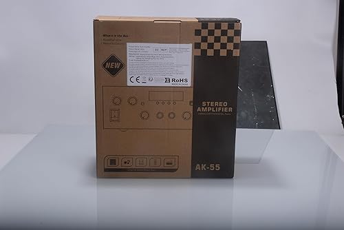 Miniatura 9 de AK55 Amplificador estéreo de audio para el hogar, Bluetooth 5.0 Max 450 W Receptores estéreo de potencia 2.0 canales Amplificador de audio para