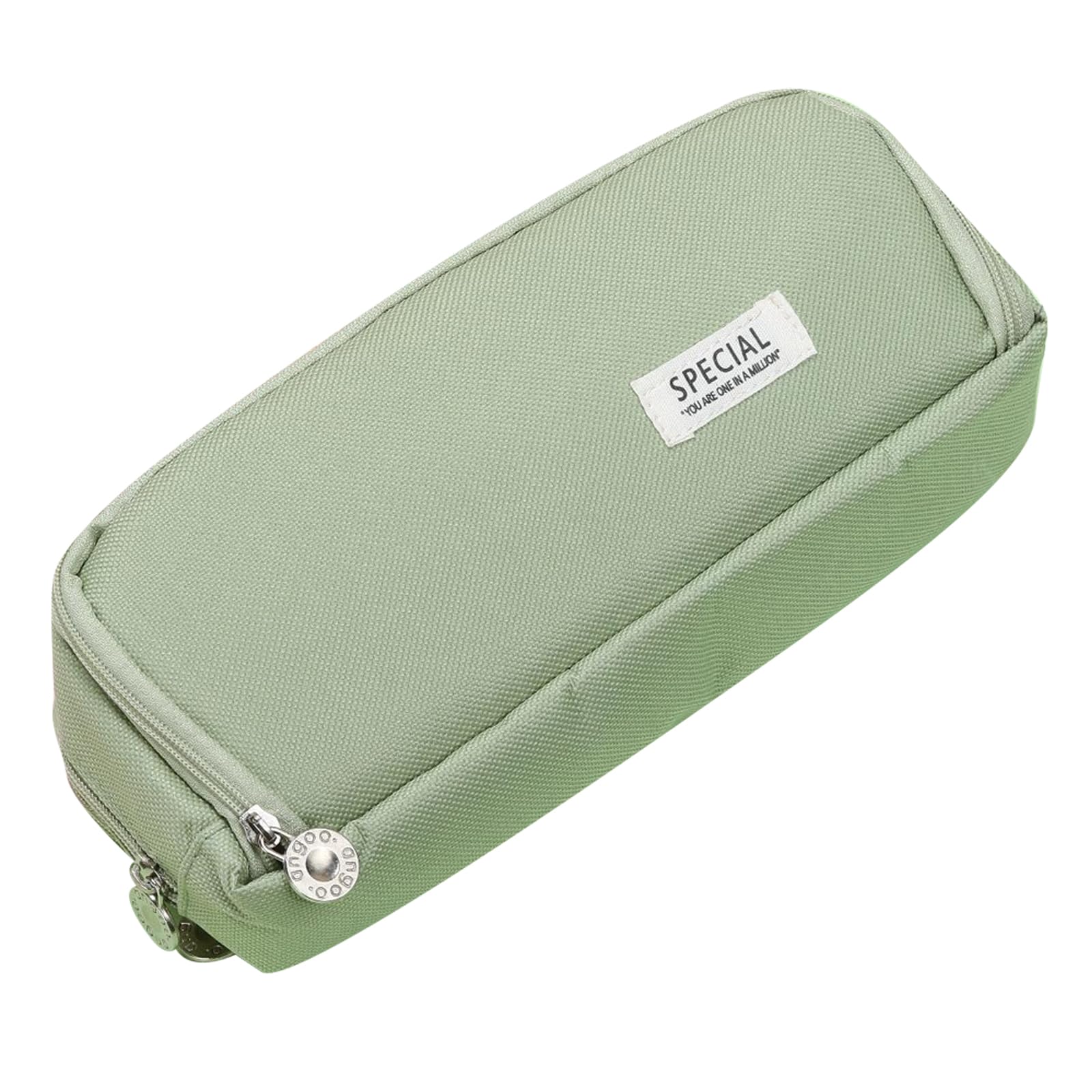 DAVBNM Pencil Case Large Capacity Pencil Pouch 3 Compartments for Girls Boys Women Men, Multifunctional Pen Bag Stationery Organizer for School and Office