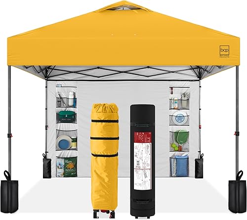 Miniatura 56 de Best Choice Products Carpa Toldo Desplegable de 10x10 pies para Instalación de 1 Persona, Refugio Portátil Instantáneo con Botón de 1 Toque,