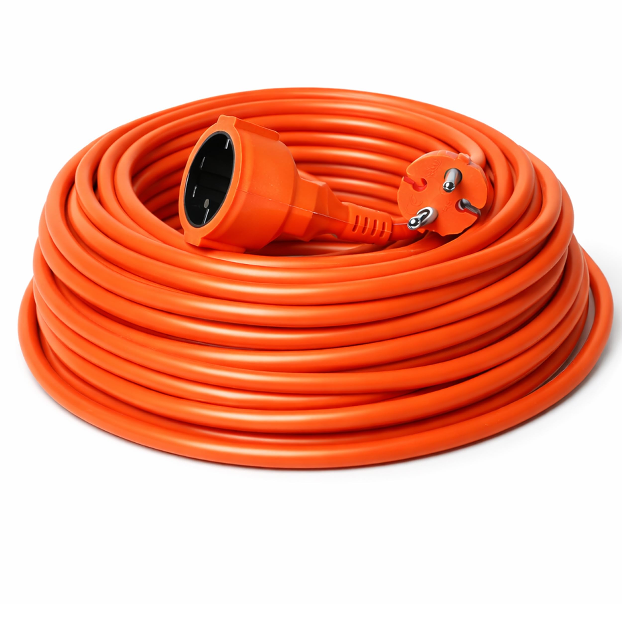 Rallonge Rallonge Enroulée, Câble 2x1mm², 30m, SCHUKO, 1 Prise, Protection IP44, pour Maison, Jardin, Garage et Atelier | Multi-Saisons et Robuste