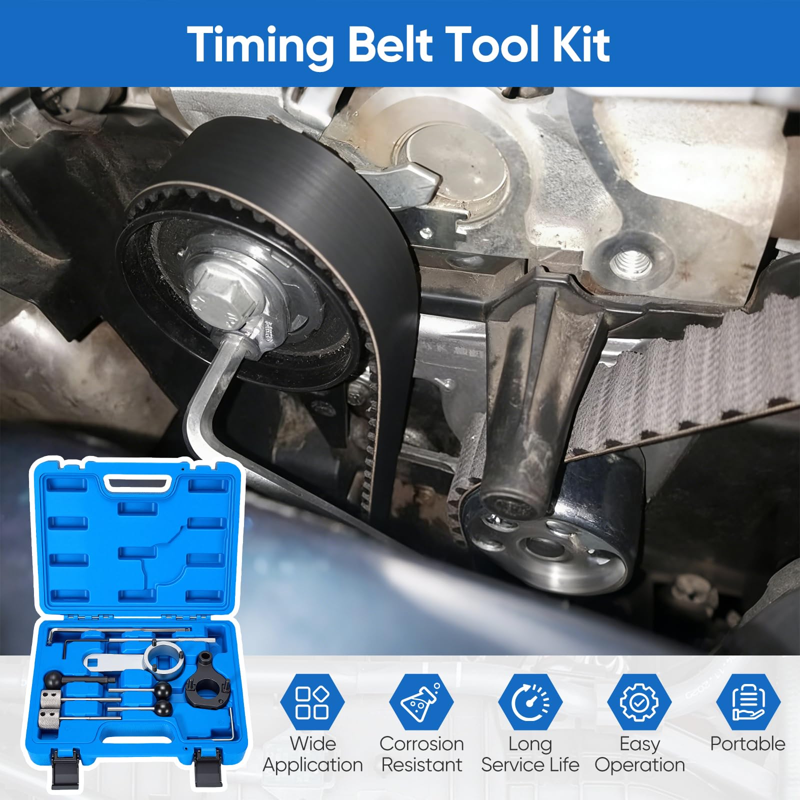 Outils de courroie de distribution compatibles avec VW, Audi, Seat