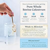 Vista 4 de WONDERCOW Suplemento de Calostro en Polvo para la Salud Intestinal, Apoyo Inmunológico, Recuperación Muscular y Bienestar Superalimento