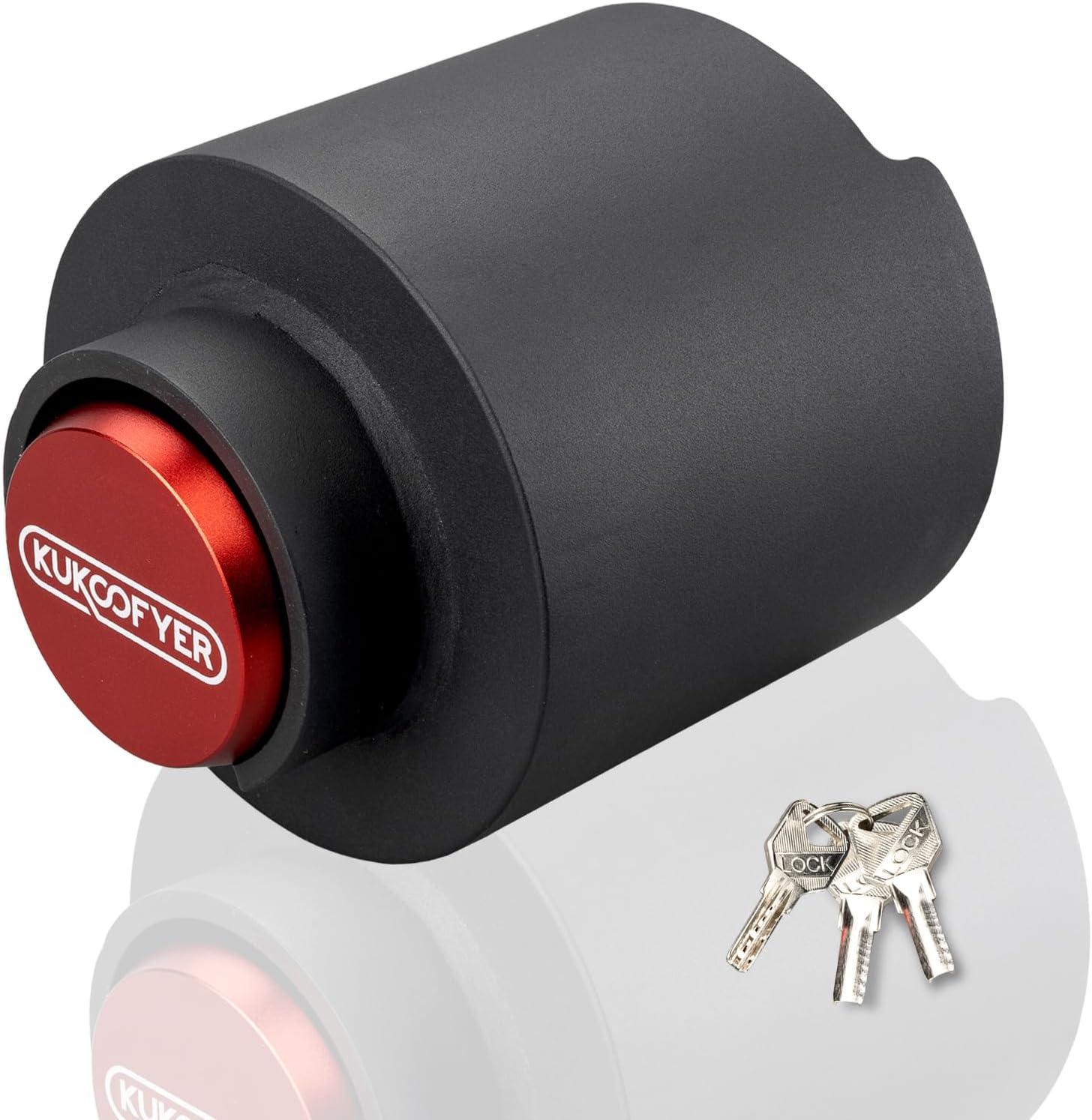 2026 Upgraded Trailer Lock Fits 2-5/16 Inch Coupler, Heavy Duty Trailer Hitch Locks, Anti-Theft Trailer Coupler Lock for RV | Cargo | Camper | Dump Trailer (Red)