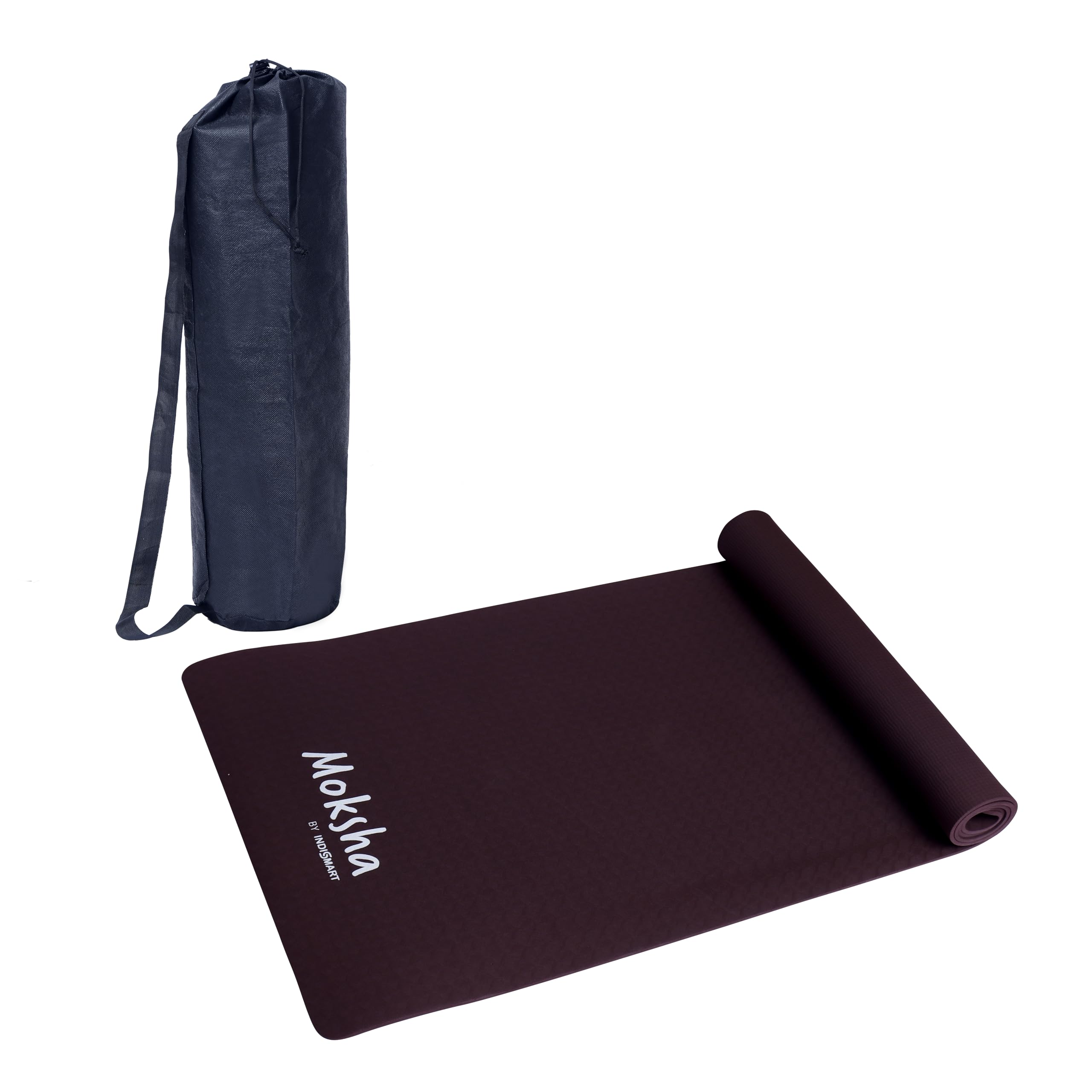 Moksha Dual Yoga Mat For Women & Men With Cover Bag And Cotton Bag, TPE Material Extra Thick, Ultra-Grip High-Performance Yoga Mat - 6mm, Extra Long & Lightweight - (Maroon) (B0D7H67WR8) Amazon Price History, Amazon Price Tracker