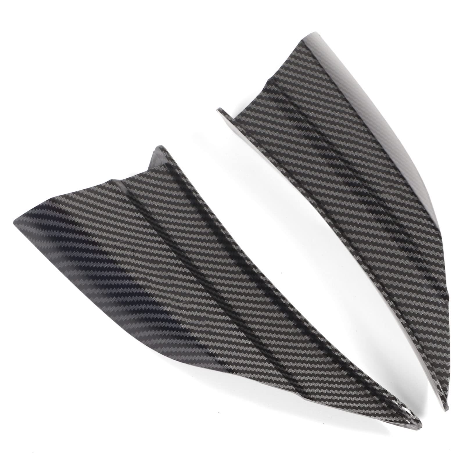 Motorcycle Winglet, 1 Pair Aerodynamic Wing Sturdy Stable Wear Resistant UV Proof for Motorbike (Carbon Fiber Style)