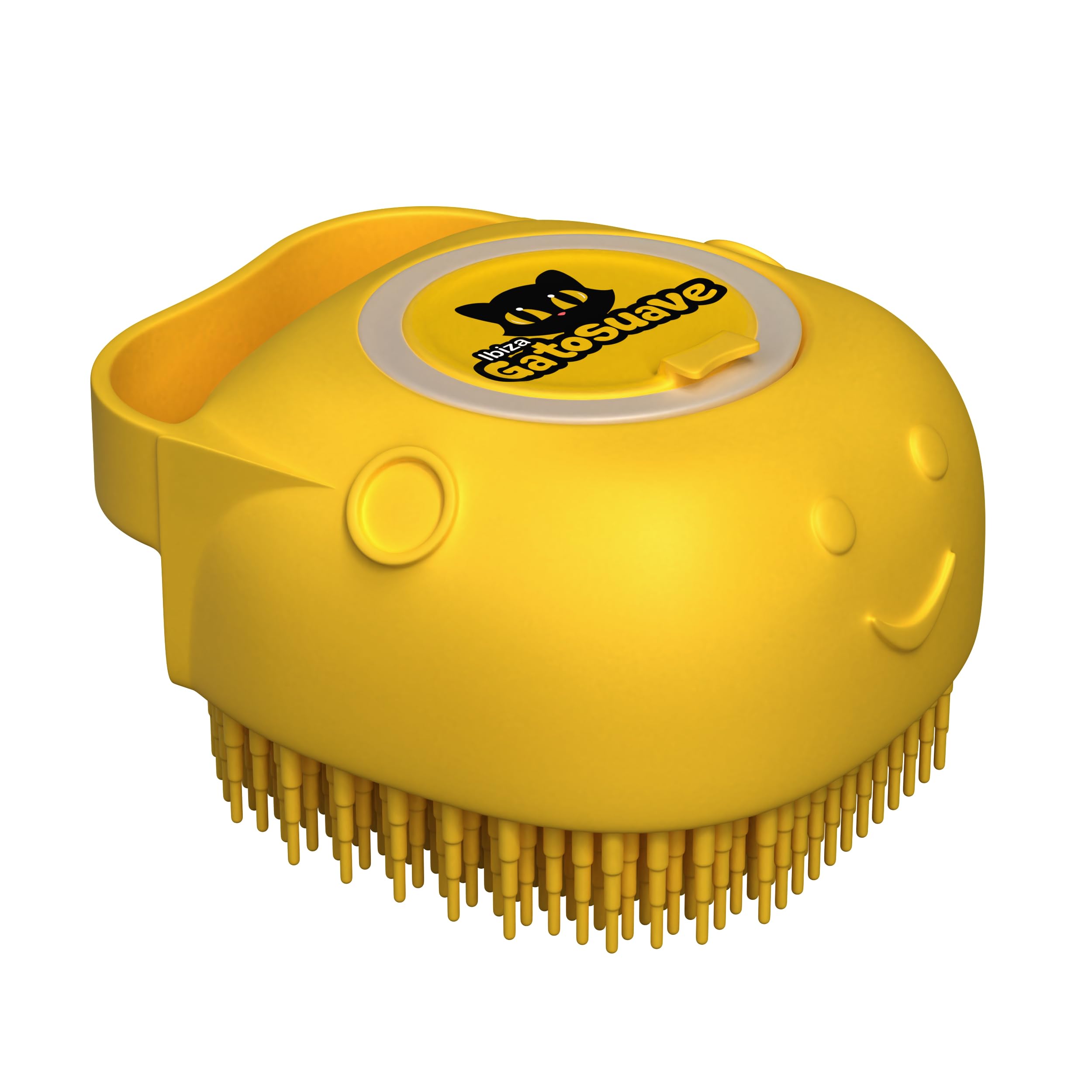 Cepillo con dispensador de jabón para lavado y masaje de mascotas – cepillo para gatos – cepillo para perros – cepillo gatos -limpiador patas perro. 80 ml.