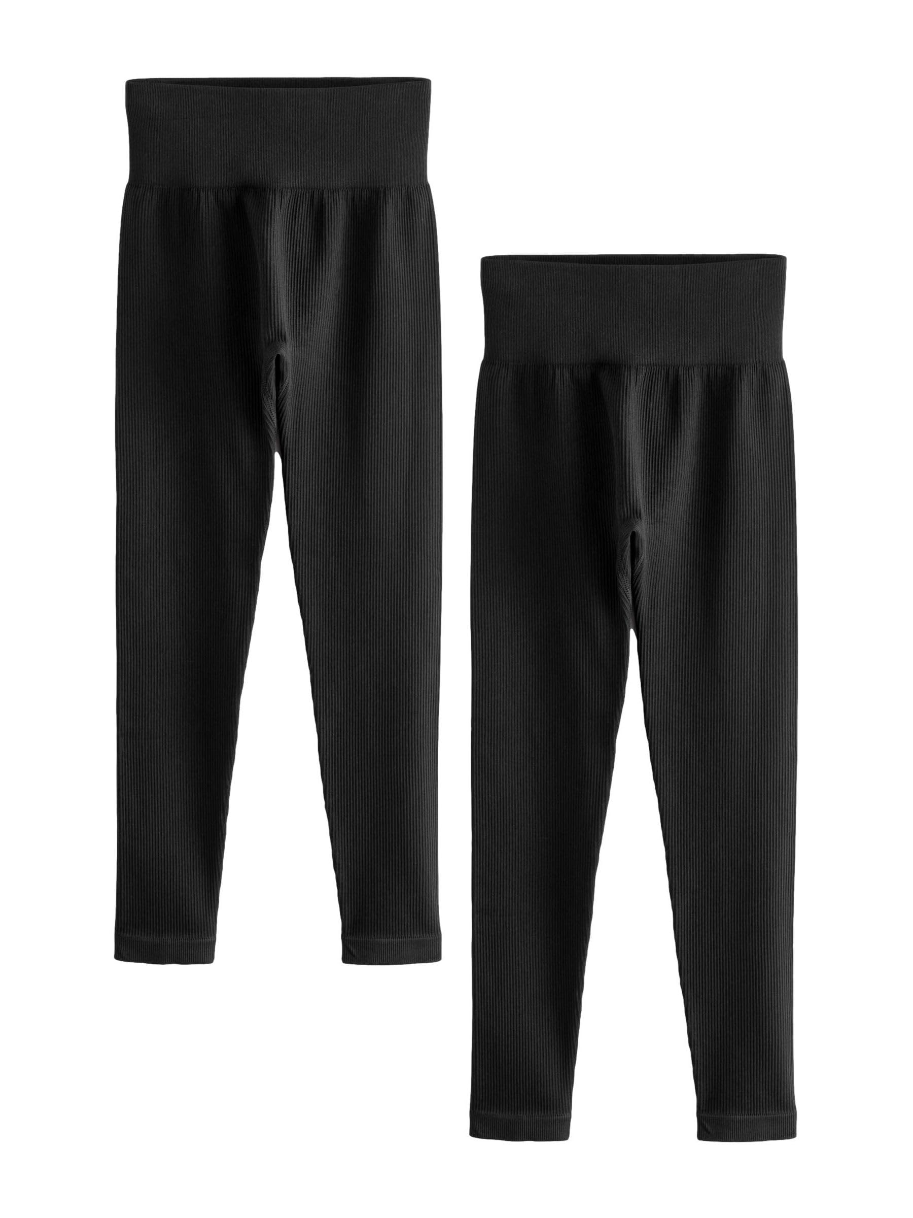 NEXT Damen Gerippte Hochbund-Leggings im 2er-Pack