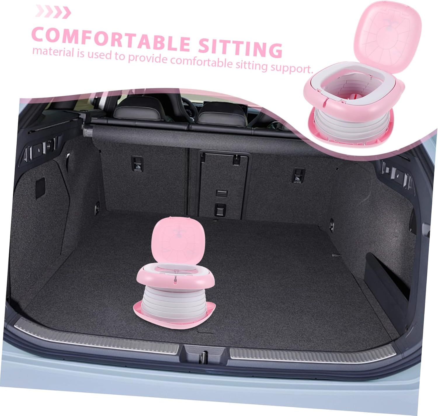 Boys and Girls Travel Potty Seat Portable Camping Toilet Boy Girl Potty Training Seat Leakproof
