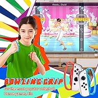 Vista 5 de SIKEMAY Nintendo Switch Sports Accessories Kit, 20 in 1 Bundle for SwitchOLED Games, Tennis Badminton Rackets, Golf Clubs, Swords, Bowling Grip