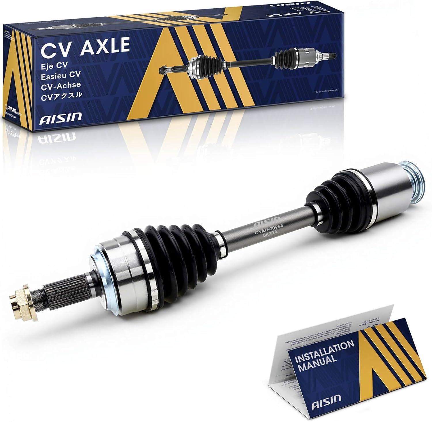 AISIN AFTERMARKET CVAH-00954 Front Passenger CV Axle Shaft Assembly - Compatible with Honda CR-V 2007-2014
