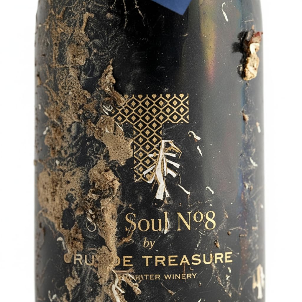 Crusoe Treasure Sea Soul Nº 8 - vino submarino - vino tinto - estuche regalo de 1 botella 750ml - Cata online gratuita incluida