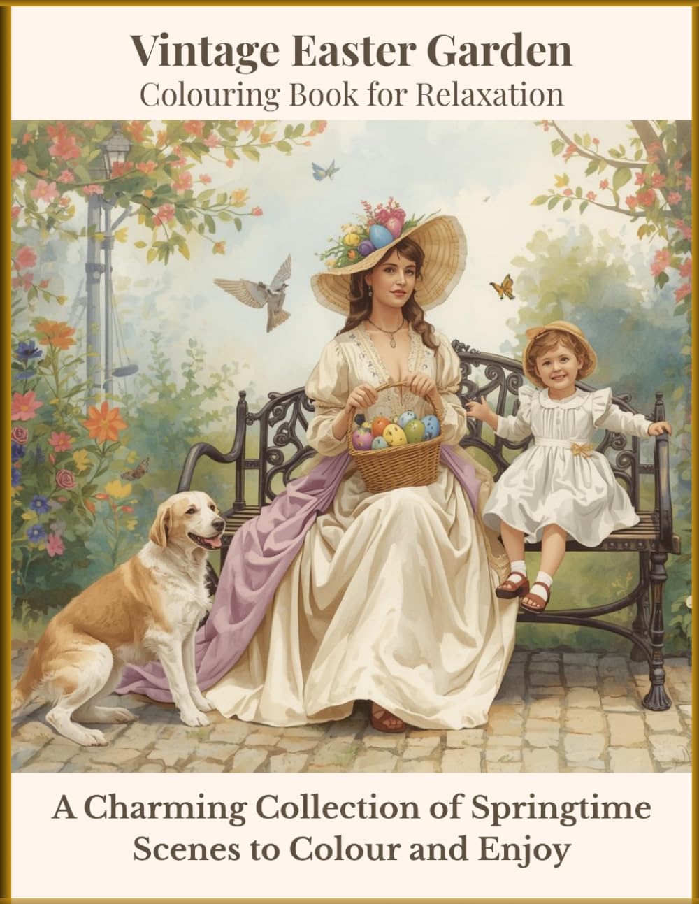 Vintage Easter Garden: A Charming Collection of Springtime Scenes to Colour and Enjoy (The Serenity Collection)