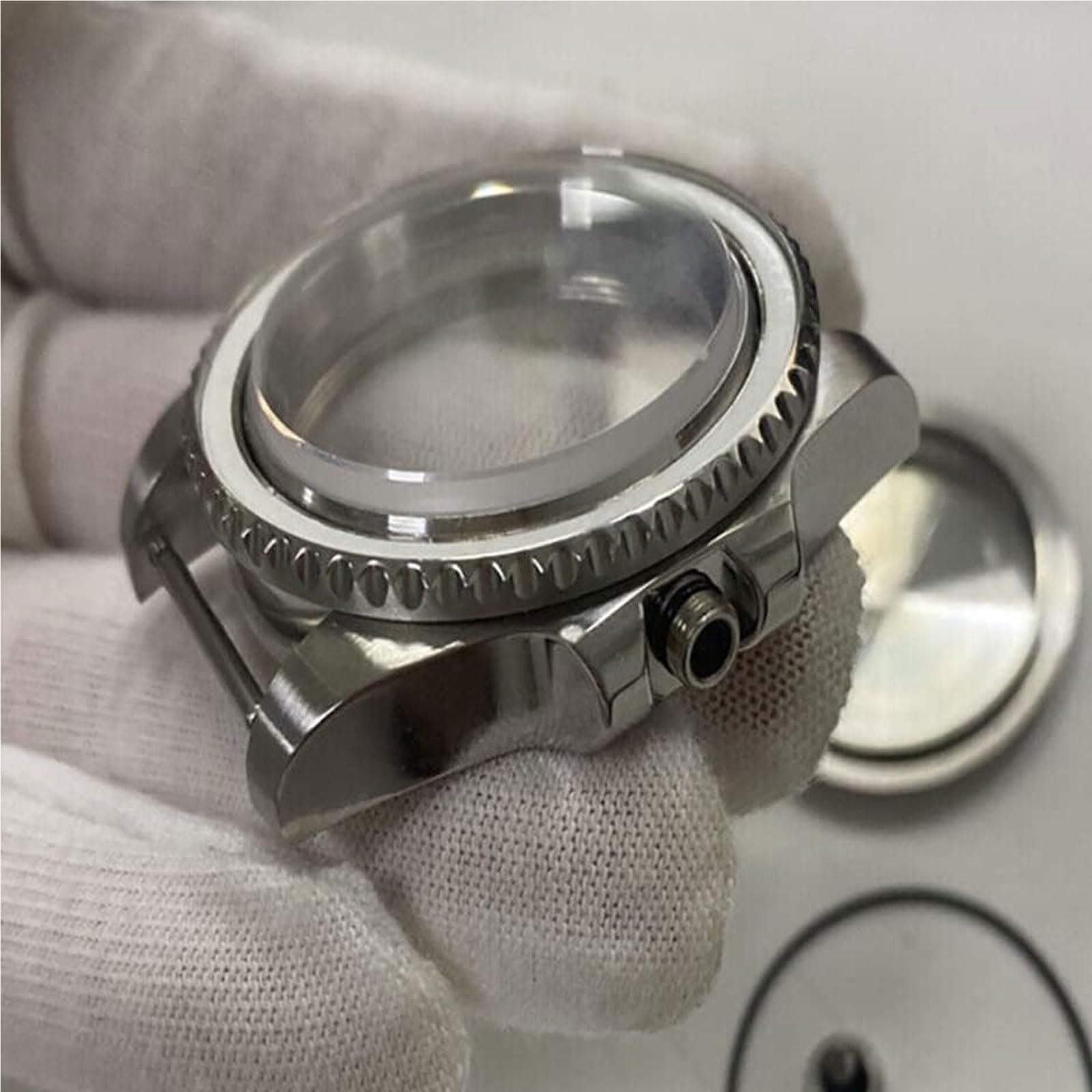 Uhrengehäuse aus 316L Edelstahl, 40 mm, Ersatzwerk-Zubehör für NH35/NH36 Automatik-Uhrwerk, Reparaturwerkzeuge und Kits