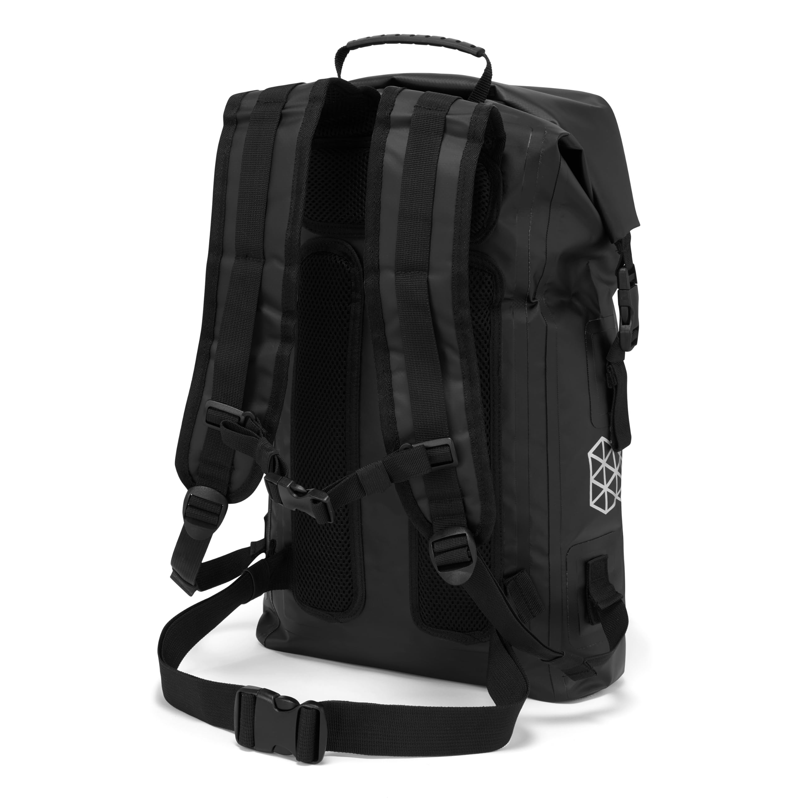 JDC Motorrad-Rucksack 100% Wasserdicht Dry Bag Roll Top – Schwarz – Delta – 30L