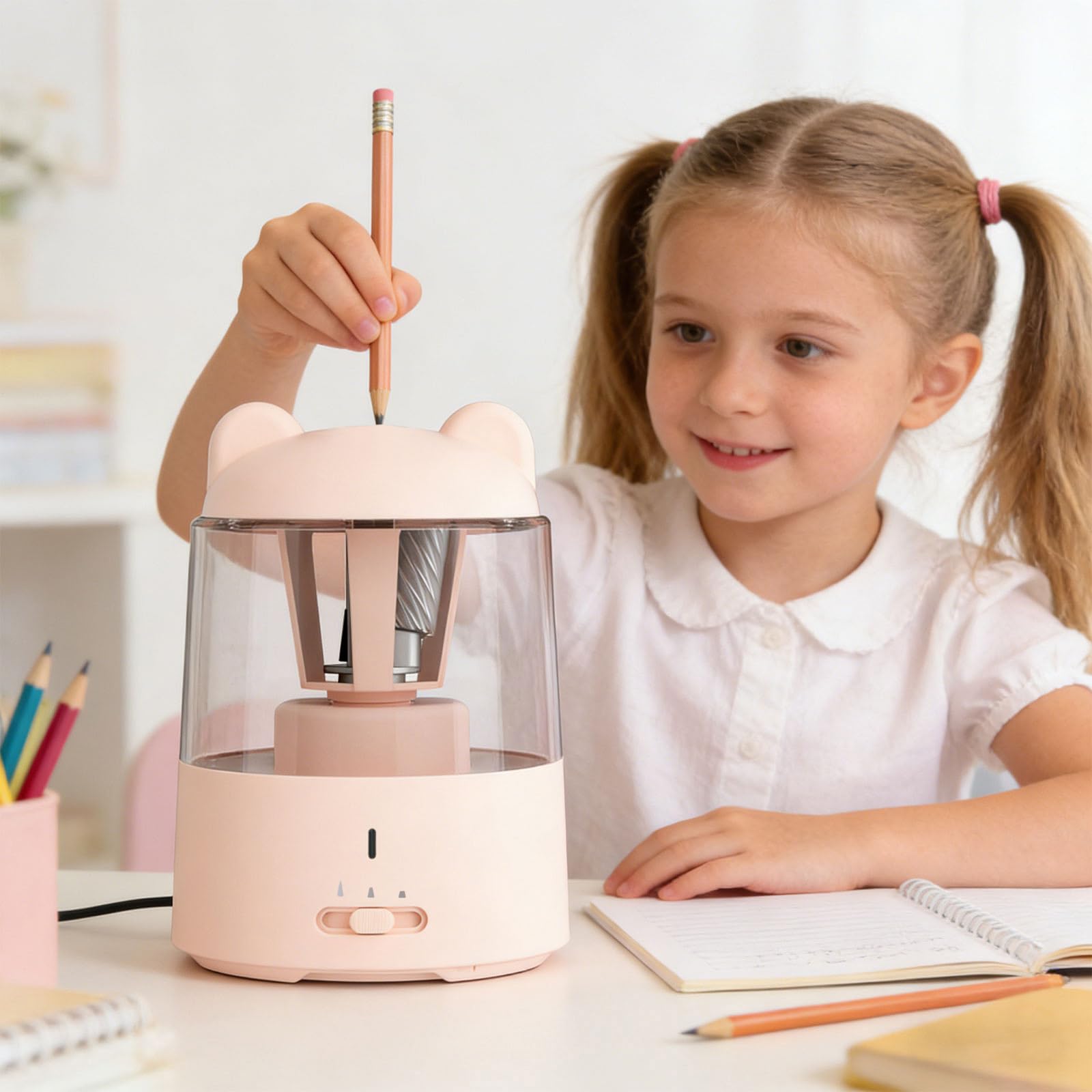 Taille-crayon portable avec détection intelligente, Blue