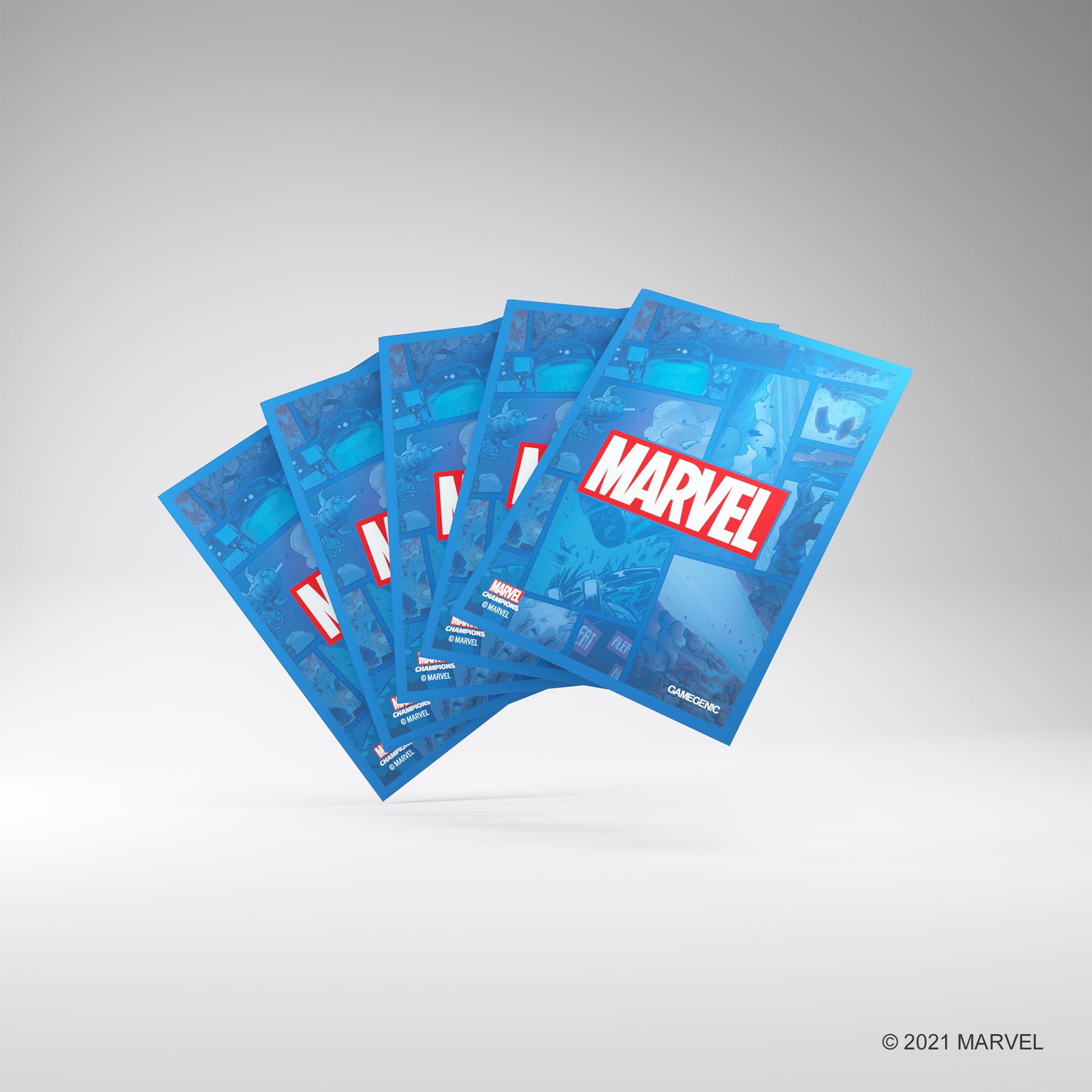 Gamegenic Fantasy Flight Games Marvel Champions Art Sleeves: Marvel Purple (50 - Pack), Mixed Colours, Blue, 6. Official Sleeves - Image 3