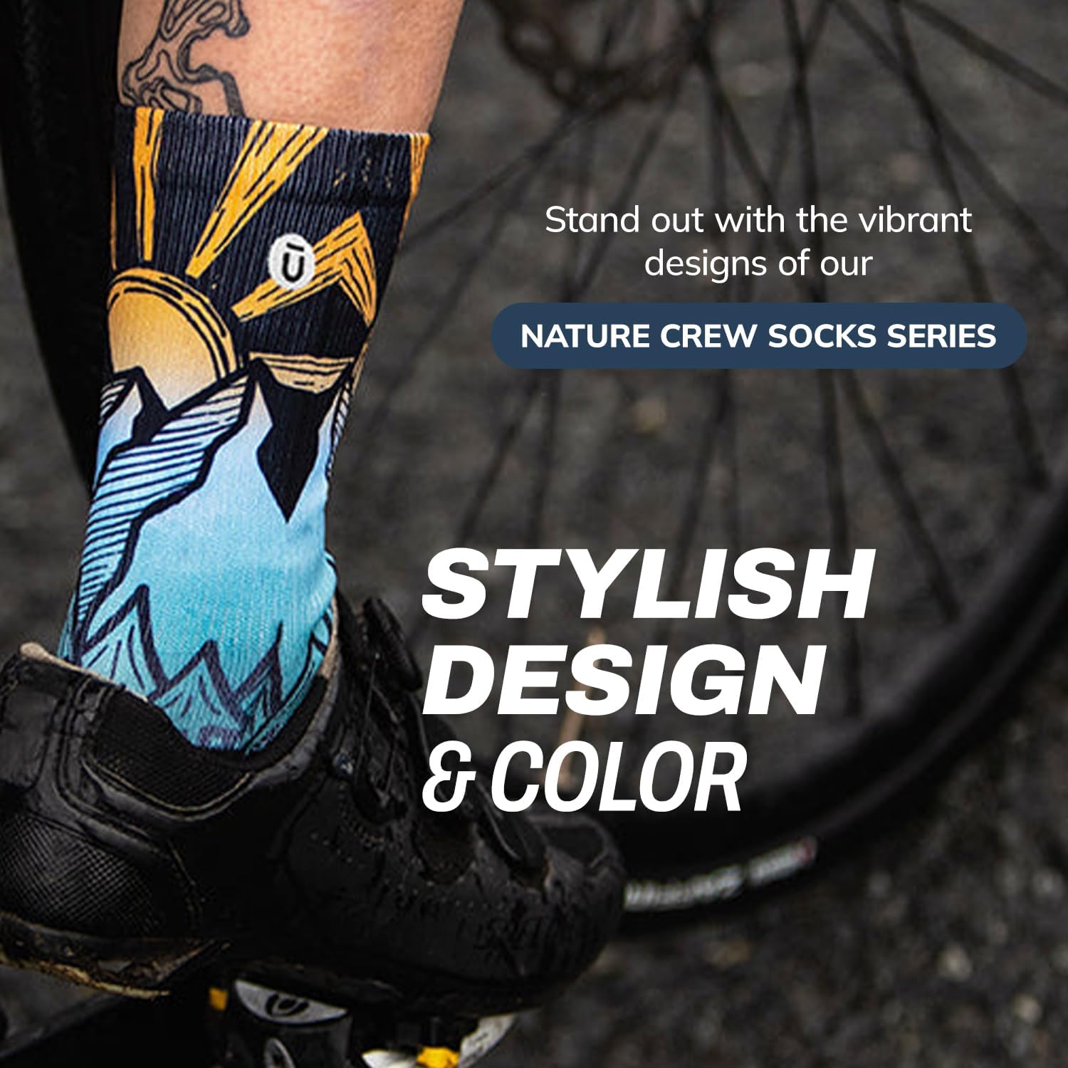 Outway Novelty Crew Socks for Men & Women, Breathable, Moisture-Wicking Athletic Calf Socks with Arch Support - Image 2