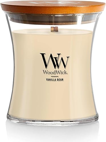 WoodWick Vela de reloj de arena mediana de vainilla 97 onzas WoodWick Vela de reloj de arena mediana de vainilla 97 onzas