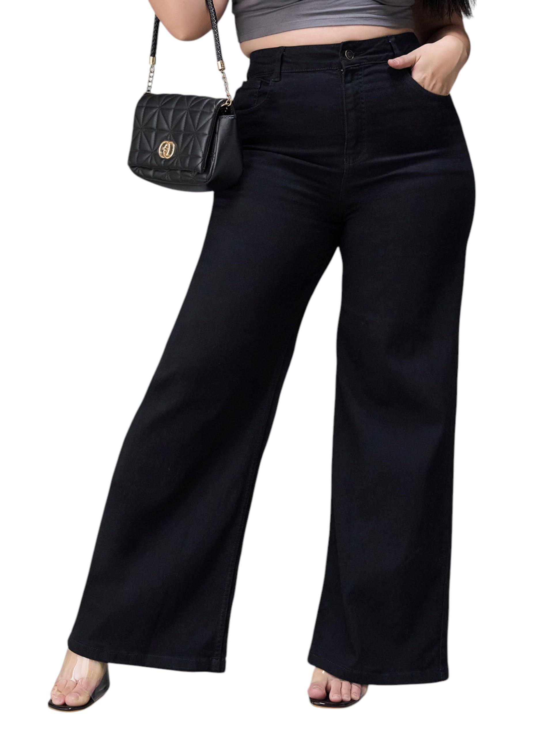 Women's Bootcut High Rise Stretchable Denim Jeans-image-20