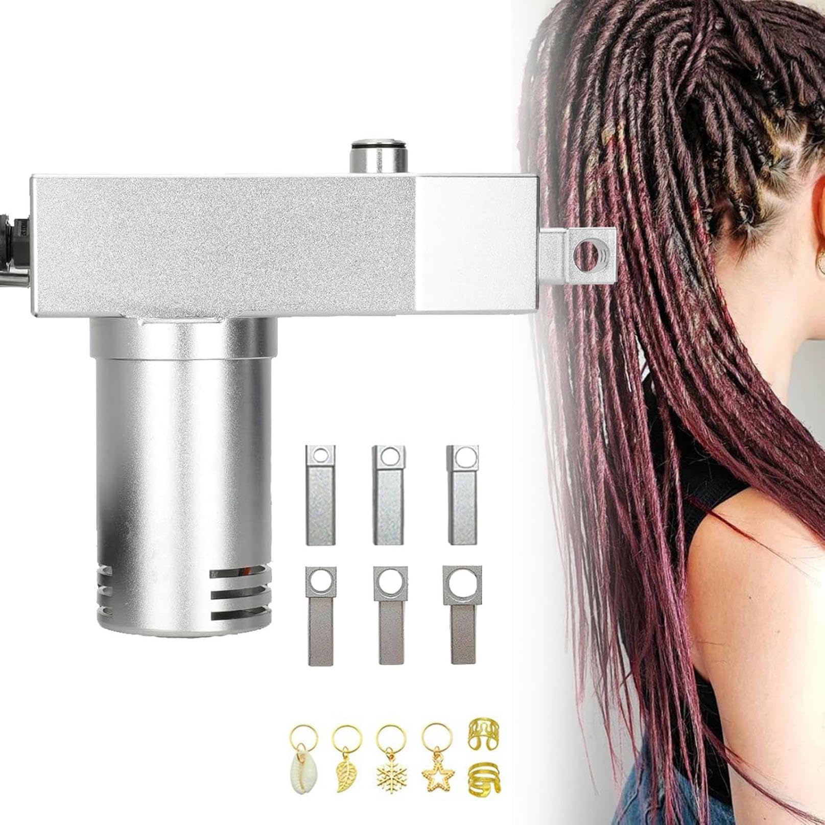 Machine à tresser les cheveux portable et facile pour dreadlocks nettes