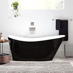 Signature Hardware 480859 67" Saunders Acrylic Freestanding Tub