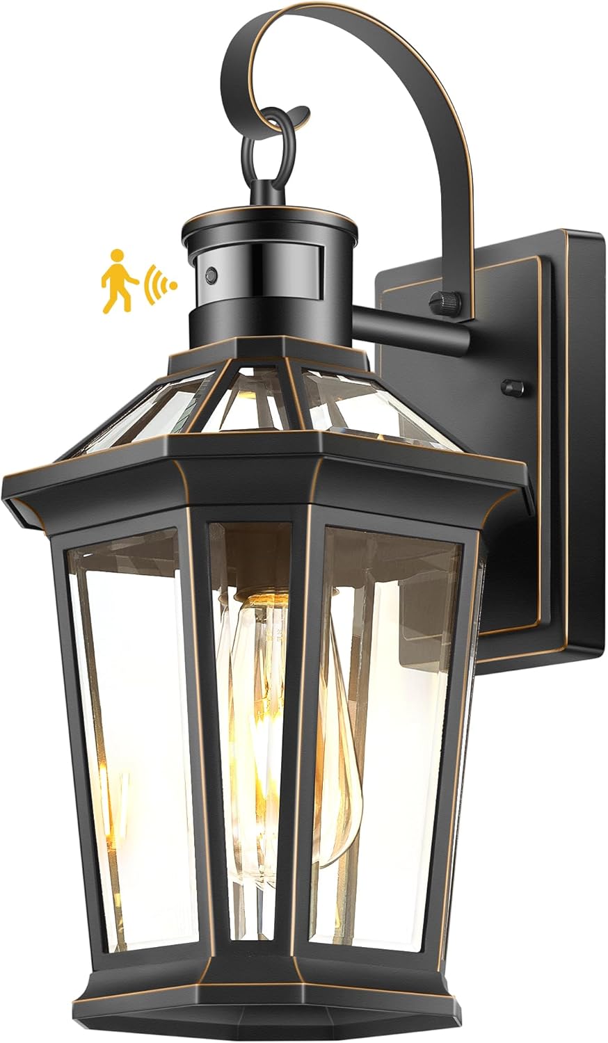 VIANIS Motion Sensor Outdoor Wall Lantern, Dusk to Dawn Outdoor Porch