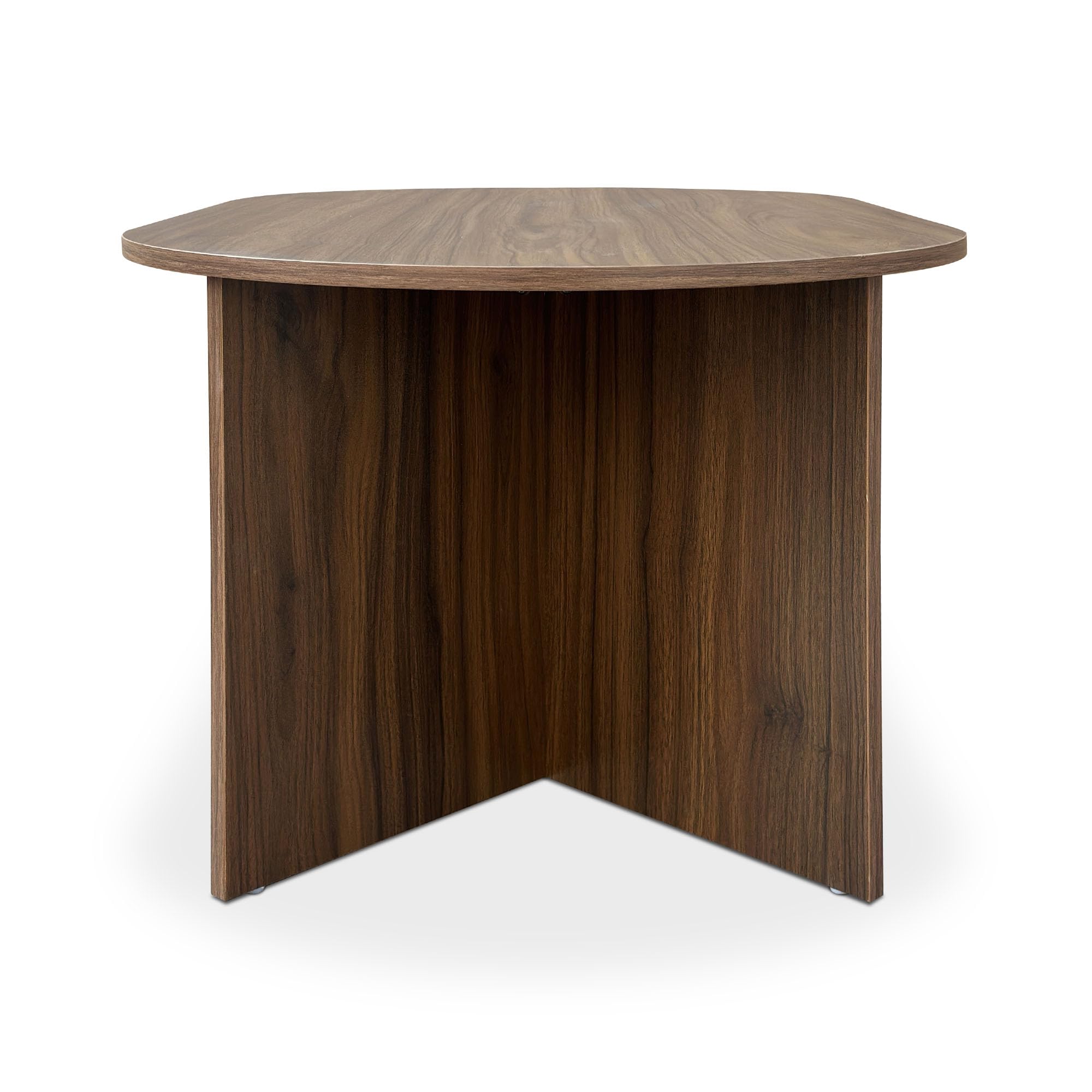 Table Basse Scandinave - 100 x 59,5 x 45 cm Sven - Finition Noyer Mélaminée - Plateau 15 mm - Structure Stable - Résistance Aux Rayures - Mobilier Salon Style Contemporain - Kit Inclus