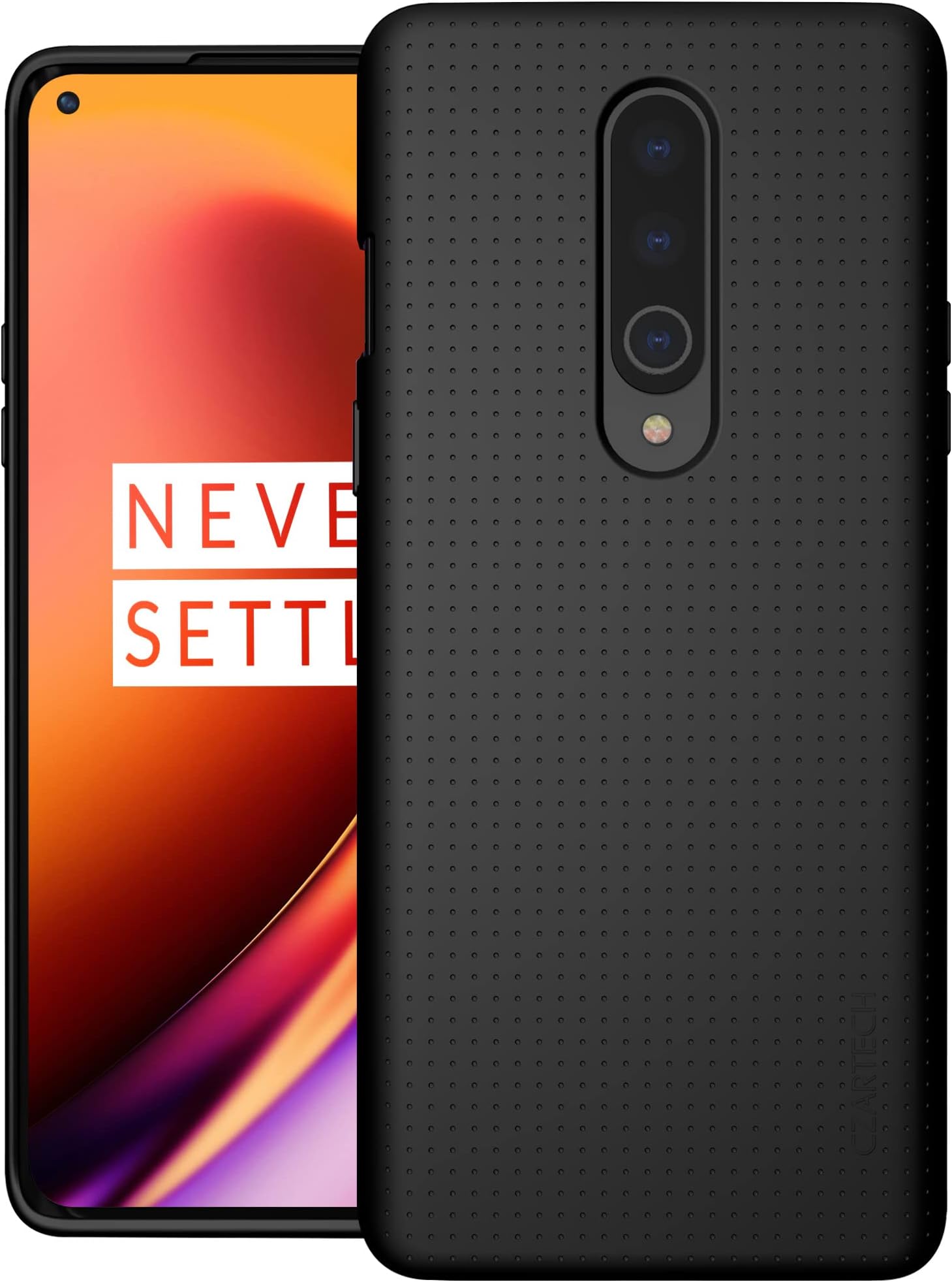 CZARTECH Back Cover For OnePlus 8 ( Silicone|Black )