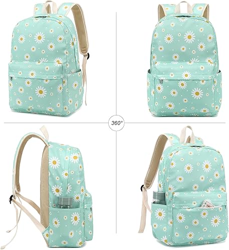 Miniatura 9 de Mochila para niñas y niños, mochila escolar para adolescentes, juego de mochila con lonchera y estuche para lápices