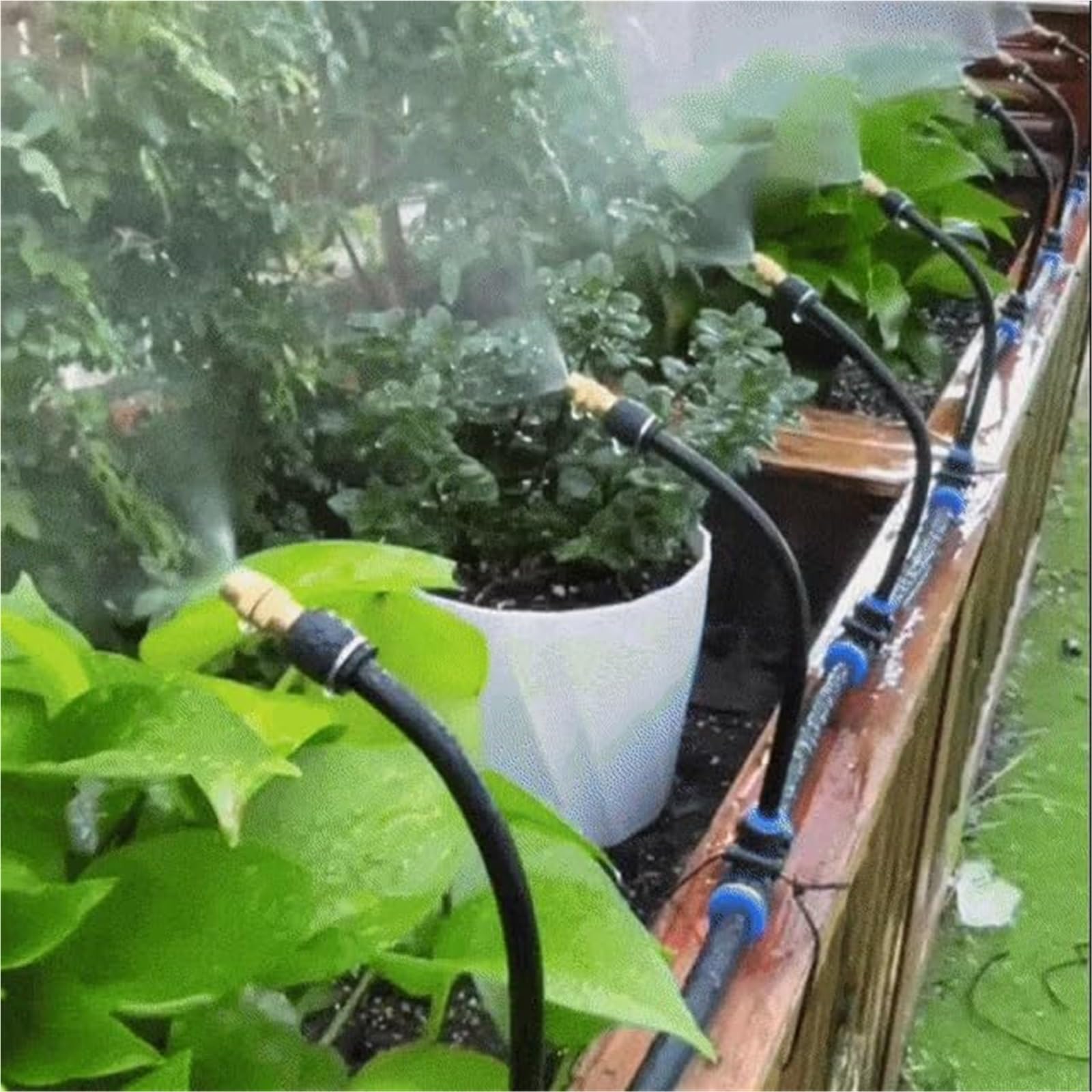 360° Curved Garden Automatic Irrigation System, Drip irrigation system kit sprinkler garden watering - Image 2