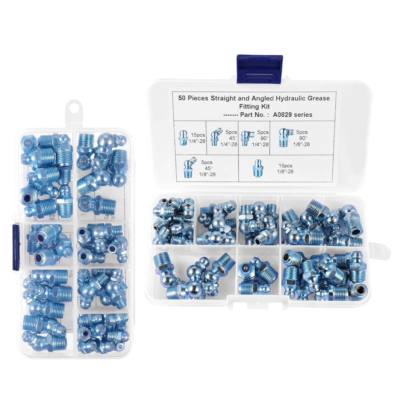 Boquillas de grasa para uniones mecánicas SHINEOFI 1/8 hexagonal de hierro angular en fábricas 8