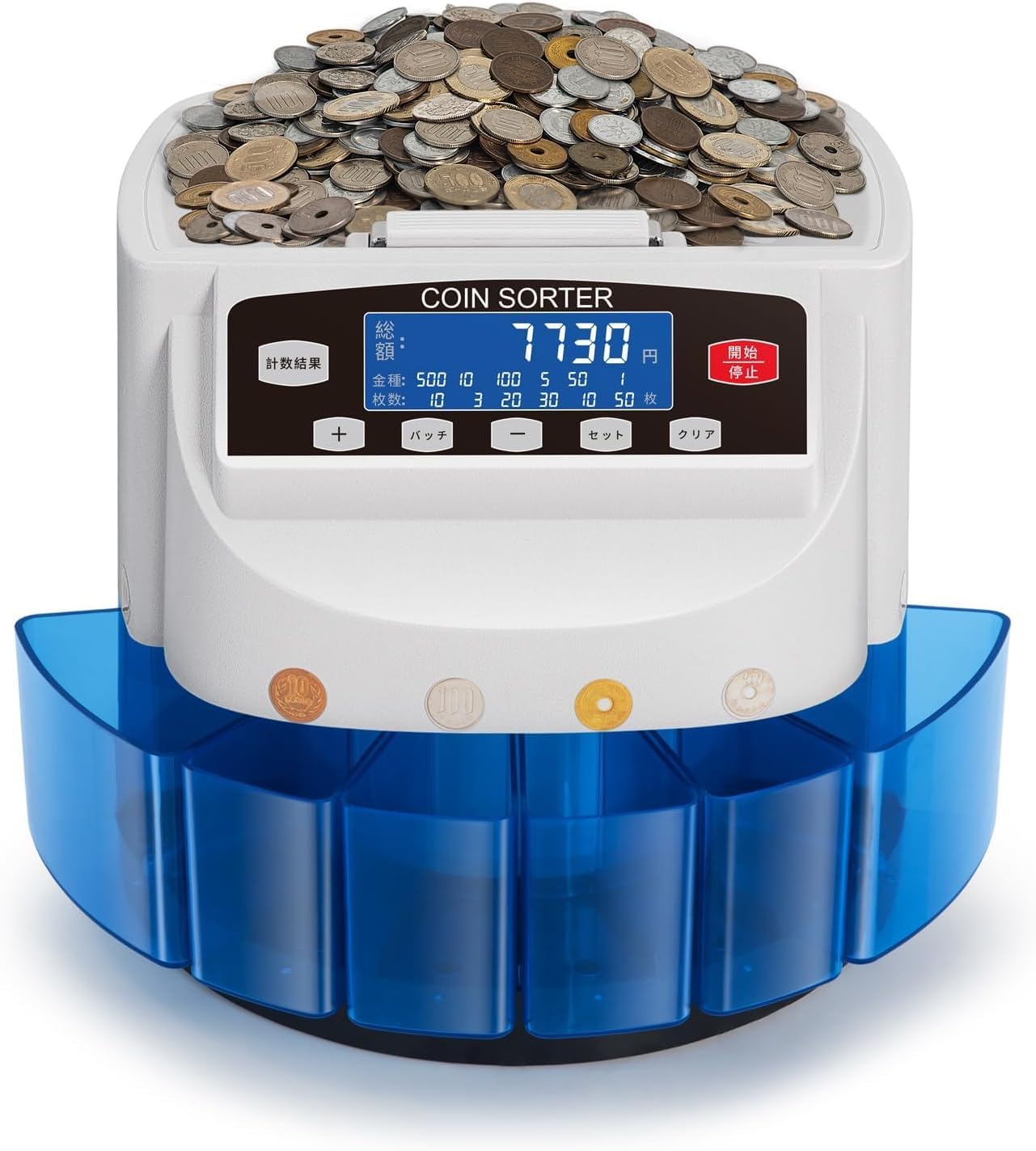ほぼ未使用】COIN SORTER コインカウンター 電子硬貨選別機 硬貨計算機 日本硬貨対応