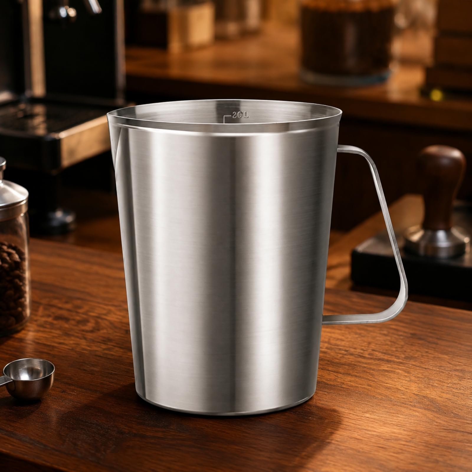 Tasse à Mesurer Robuste Tasse à Mesurer Bec Verseur Épai Pich Mesureur En Acier Inoxydable pr Pâtisserie, 2000ML