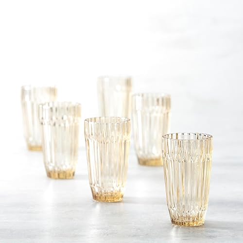 Vista 39 de Fortessa Archie - Vaso de vidrio (6 unidades), color transparente Claro