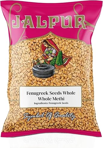 JALPUR MILLERS Fenugreek Seeds whole Methi seed rich in essential nutrients and antioxidants Whole Fenugreek Seed Ideal for Cooking,Digestion,Skin Care & Hair Care Natural Spice Seeds   500gPack 1