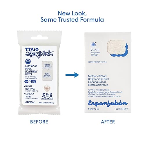 Miniatura 9 de T.Taio Esponjabon - Esponja de jabón de madreperla – Limpiador de ducha refrescante para lavado de baño y eliminación de aceite – Necesidades