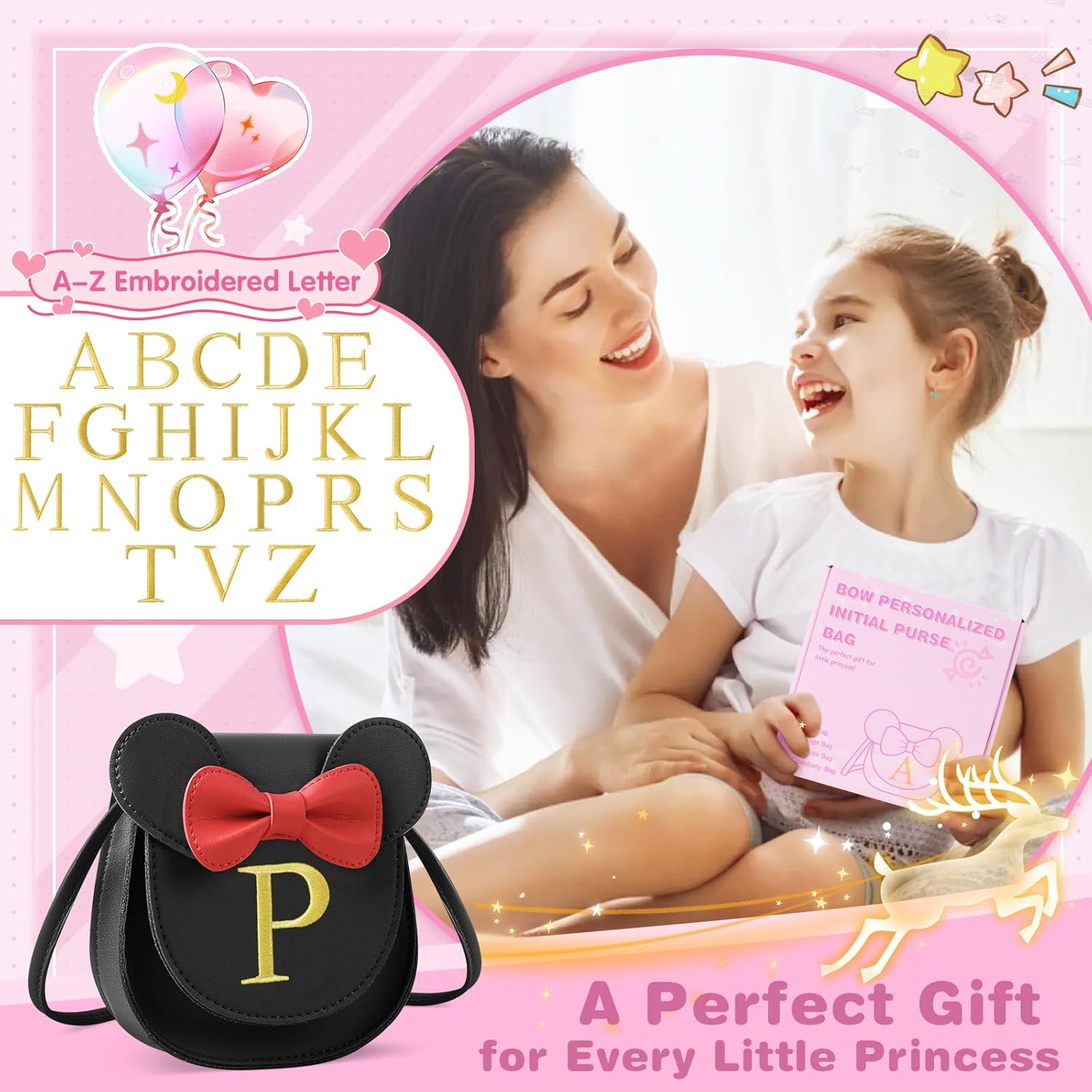 izuzta Toddler Purse Kids Wallets for Girls 1 2 3 4 5 6 7 8 9 Year Old Birthday Gift Cute Mini Mouse Purse Crossbody Purse - Image 7