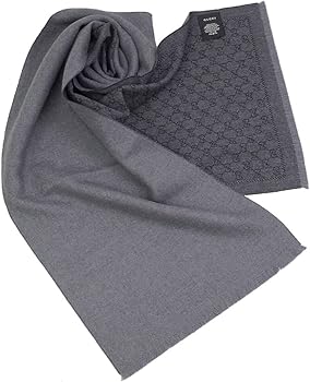 Amazon | (グッチ)GUCCI ウール マフラー GG柄 ジャカード スカーフ