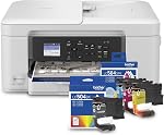 Brother INKvestment 1365 Wireless Color Inkjet All-in-One Printer with Automatic Duplex Printing and 1.8” Color Display | Includes Refresh Subscription Trial(1) (MFC-J1365DW) | Wireless Inkvestment Aio, Auto Duplex, 1.8 Color Display, 150-Sheet Tray,