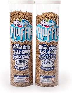 Educational Insights Pluffle® Sand 2-Pack - Sensory Bin Foam Set, No Mess Alternative to Sand Toys & Slime for Toddlers at Home or in The Classroom, Fun Sensory Table Filler, Gift for Kids Ages 3+
